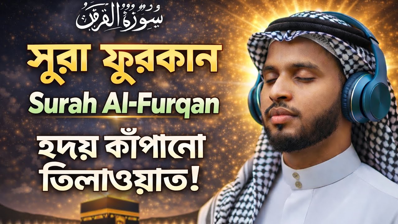 Surah Al-Furqan Full Tilawat | হৃদয় কাঁপানো তিলাওয়াত 😢 | Beautiful Quran Recitation
