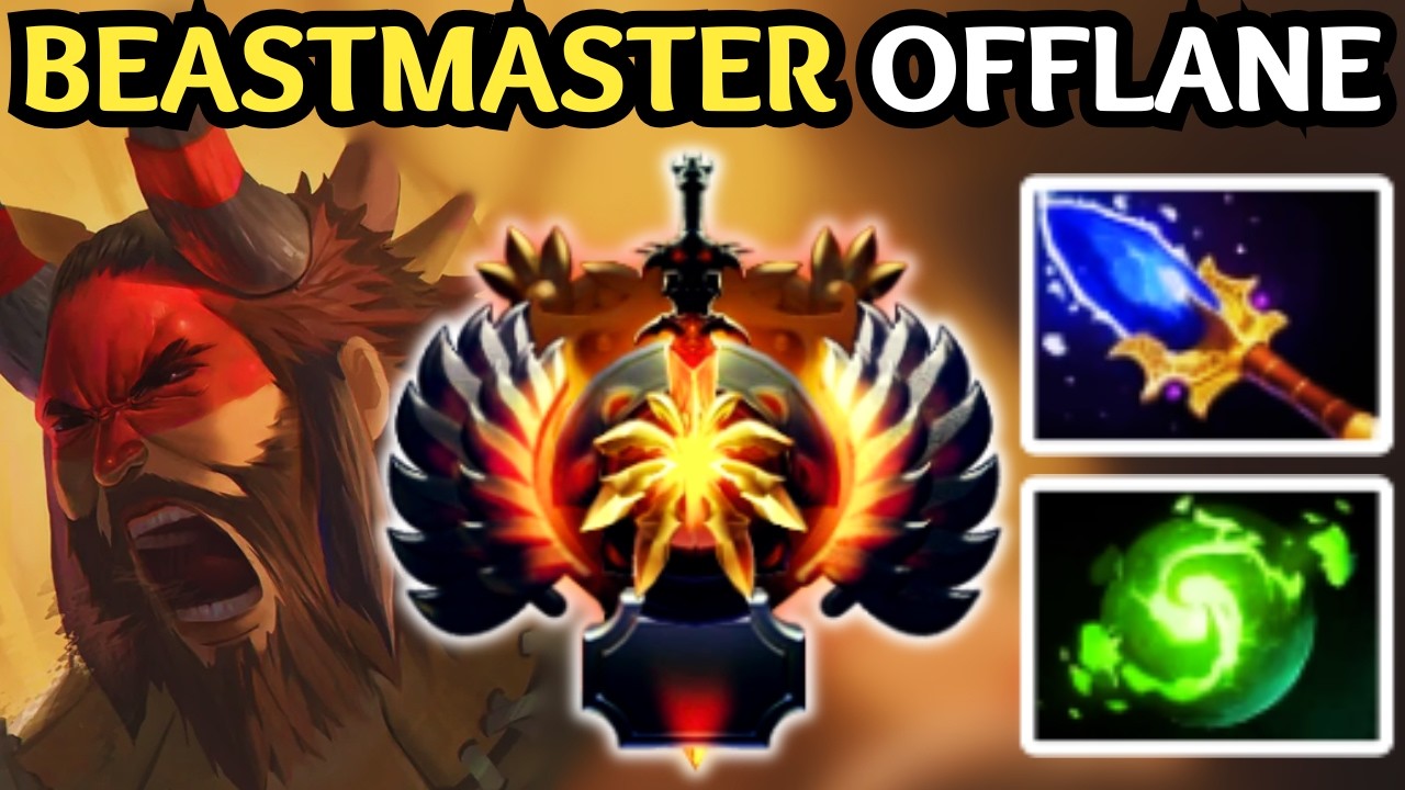 🔥 BEASTMASTER OFFLANE DOUBLE ROAR META BUILD | DOTA 2 🔥