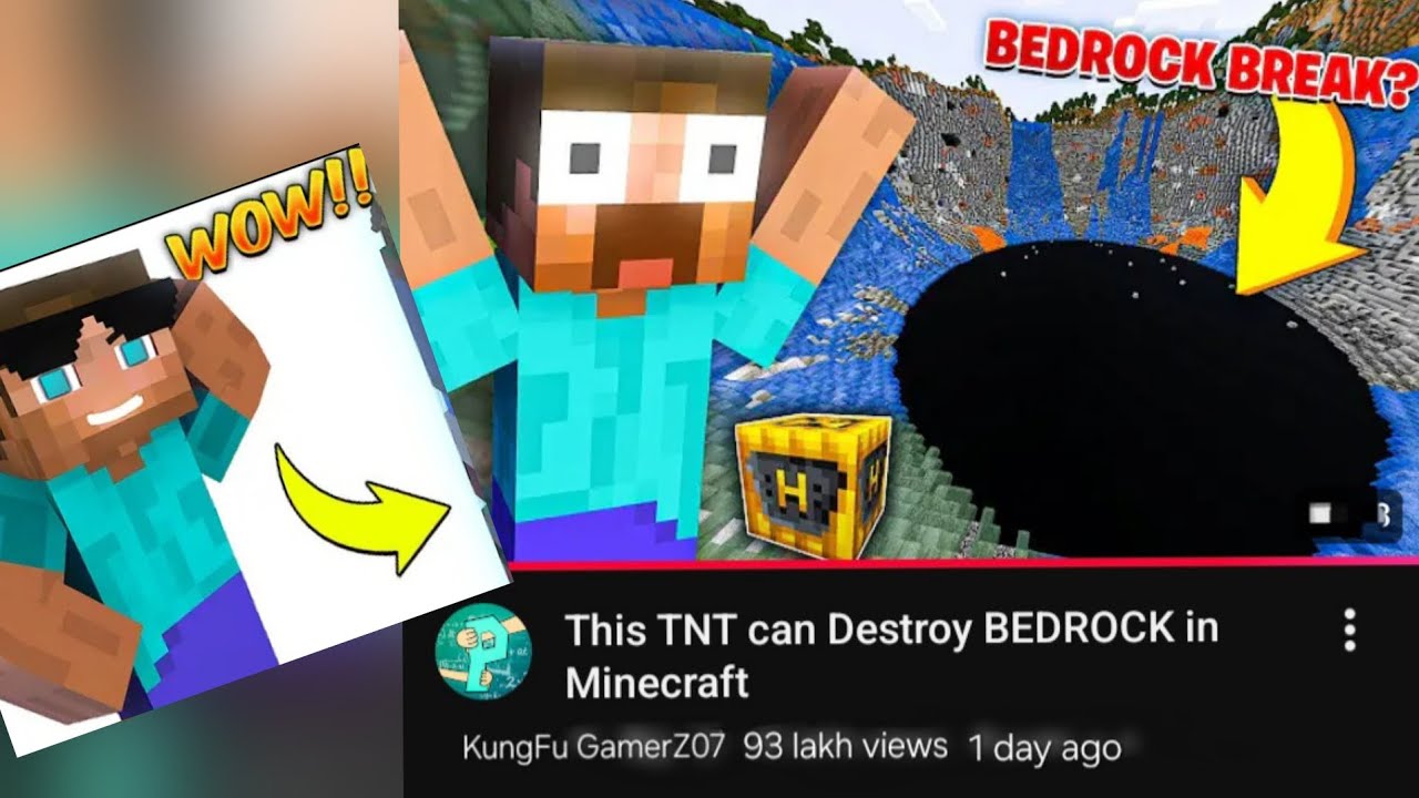 This TNT can Destroy BEDROCK in Minecraft🤯