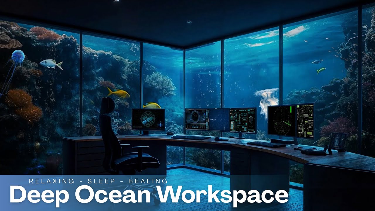 Ocean Depths Workspace – Peaceful Ambient Music to Study, Focus & Mindful Productivity ✨💤