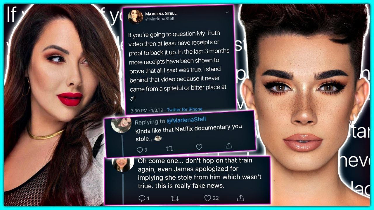 James Charles Fan SLAMS Marlena Stell, Jaclyn Hill Morphe DRAMA YouTube