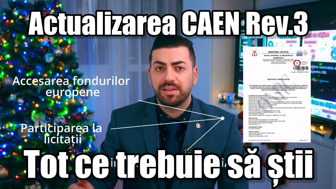 Noile coduri CAEN Rev.3 2025 | Tot ce trebuie să știi despre actualizare