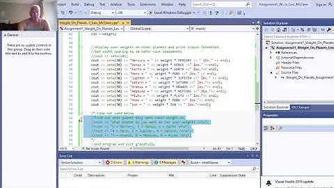 Assignment 1 Calculate Weight on Other Planets  C++