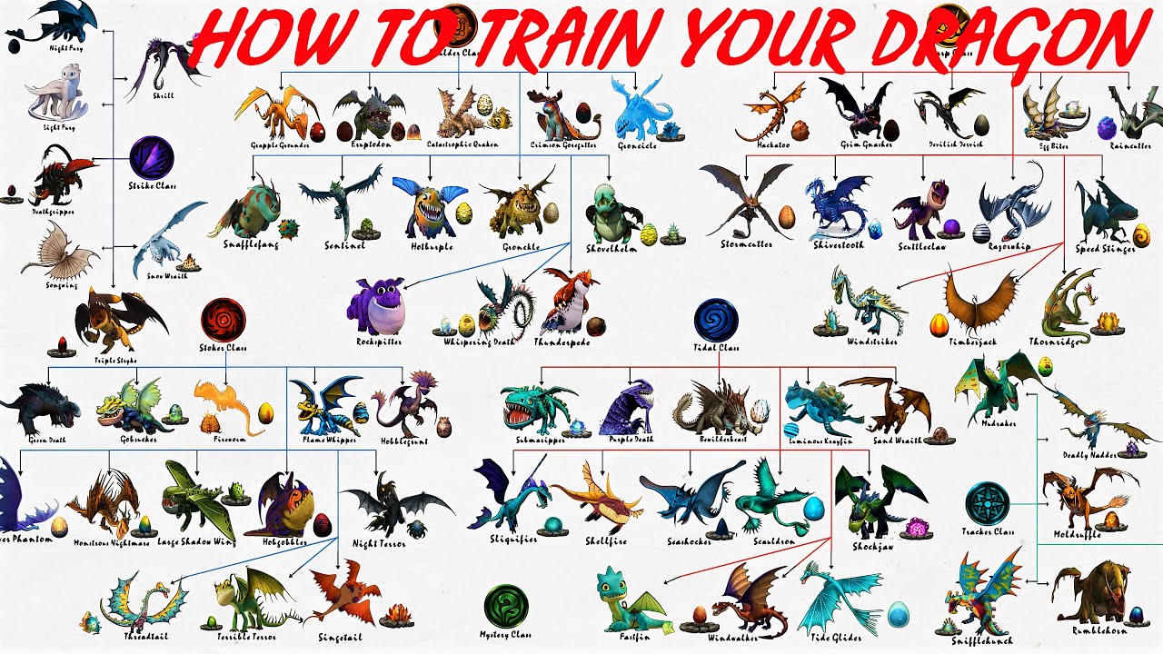 All dragons in how to train your dragon