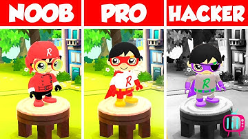 NOOB VS PRO VS HACKER! TAG WITH RYAN!⛔ | android ios gameplay 1080p widescreen landscape