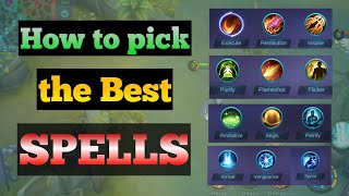 How to choose the right Spell | ML Spell Guide | Mobile Legends Guide | Eng Sub