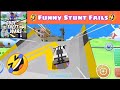 Funny Stunt Fails🤣in Dude theft wars.Car,Bike,Bycycle,Halicopter stunt fails.😁