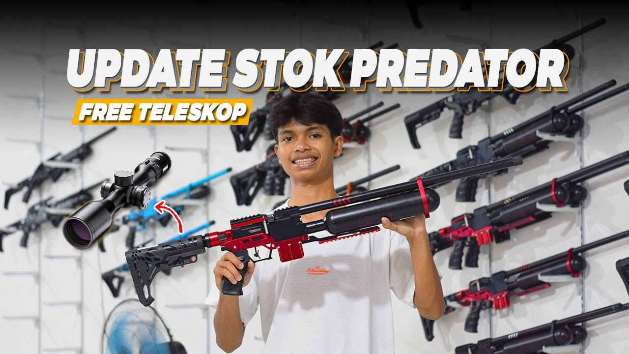 UPDATE FULL STOK SENAPAN ANGIN PCP PREDATOR PROMO FREE TELESKOP TERBARU 2025 | HARGA SENAPAN MURAH