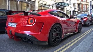 Ferrari Novitec Rosso F12 N-Largo on the road in London!