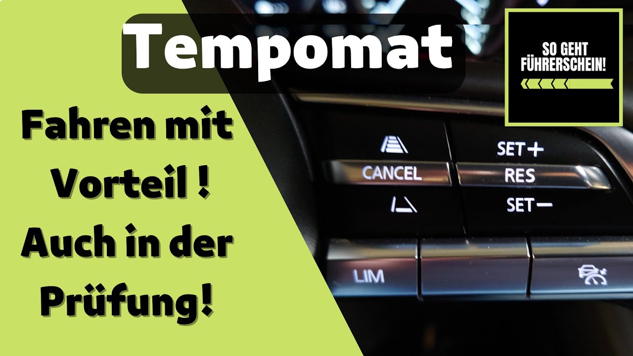 Wann Sollte Der Geschwindigkeitsregler Tempomat Benutzt Werden Fahren mit Tempomat. So nutzt Du den Vorteil (Auch in deiner