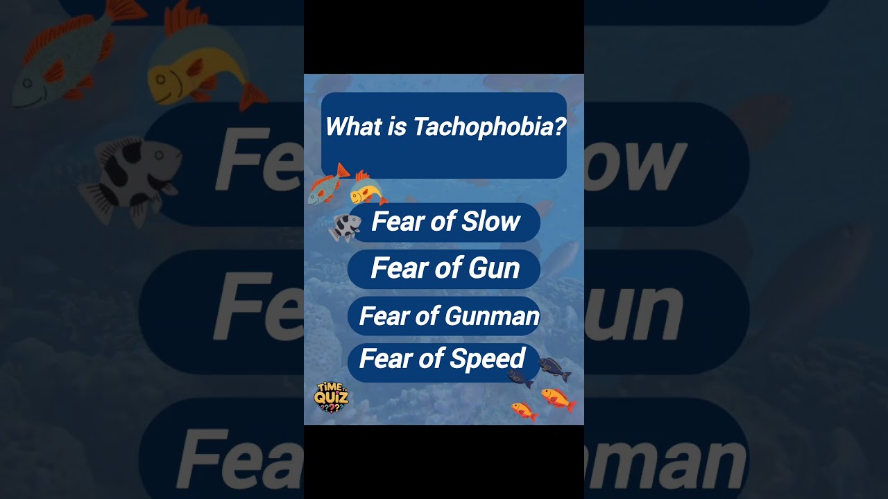 What is Tachophobia 