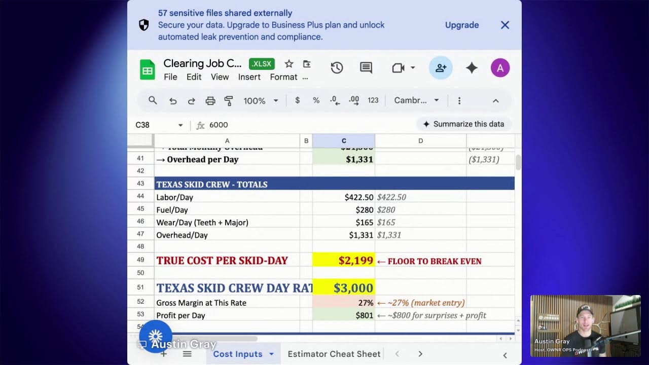 From Mulcher to OWNR: Money Math for Land Clearing – Live Breakdown