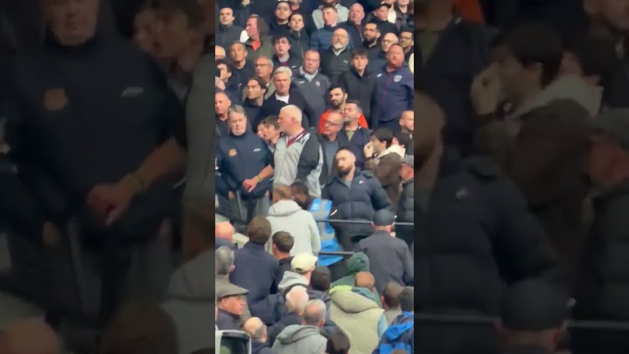 West Ham fans run out undercover Arsenal fans