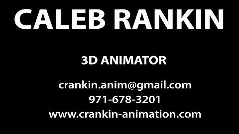 3D Animation Reel