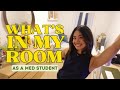 Aesthetic bedroom tour   medical student edition