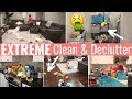 *NEW* EXTREME DISASTER CLEAN & DECLUTTER | ALL DAY CLEANING MOTIVATION | CLOSET PURGE