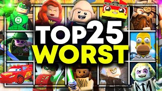 Top 25 WORST Characters In LEGO Games