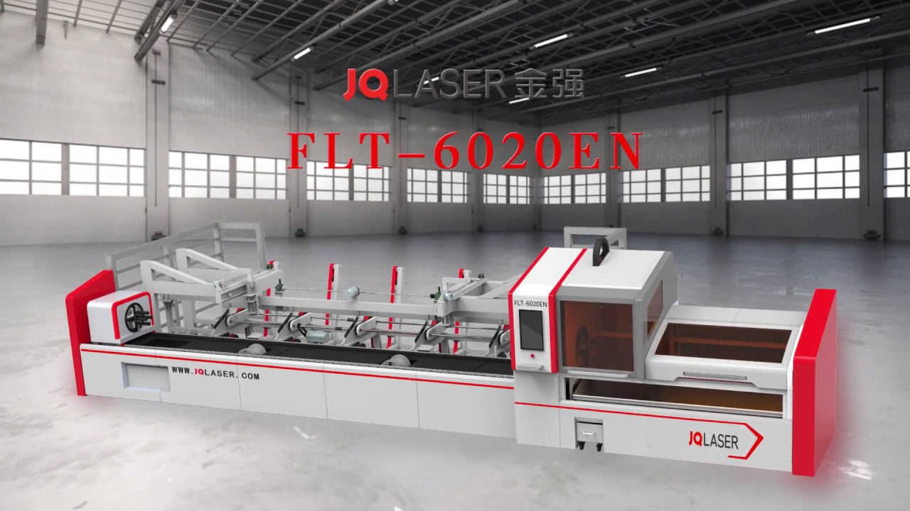 JQ fiber laser tube cutting machine with automatic loading system YouTube