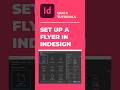 Set up a flyer in InDesign - Adobe Indesign Tutorial