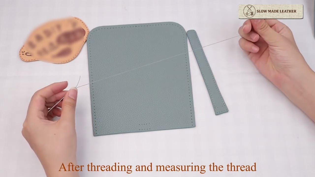 DIY Leather Bag Kit, Top Grain Cowhide Sewing Project | Step by Step Tutorial