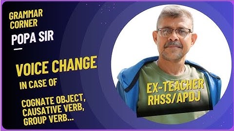 ✅ IMPORTANT | Voice Change | Cognate object, Causative verb, Group verb | #easylearning #grammarrule