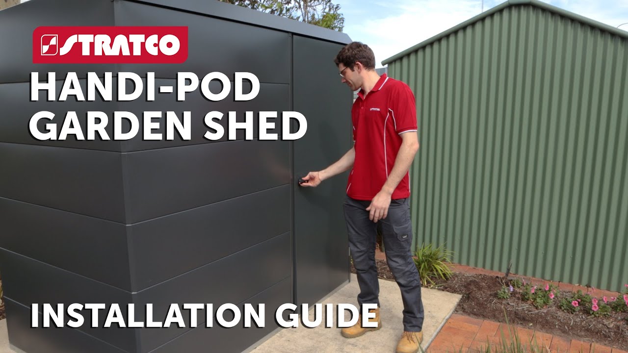 Stratco HandiPod Garden Shed Installation Guide YouTube