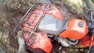 I flipped my big red, Twice !! sunk the 250 sx and kodiak 450