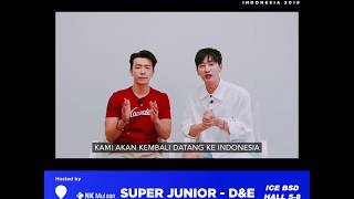 📢 Super Junior-D&amp;E hope to see you at the Super K-Pop Festival Indonesia 2019!