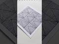 Easy Zentangle Pattern | Draw with me #shorts #art #drawing #drawwithme #satisfying #zentangle