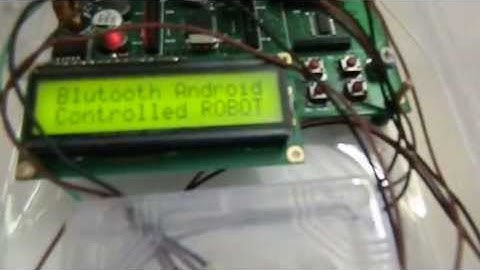 Android Bluetooth Robot with LPC2148 ARM Microcontroller Rs.7000/-