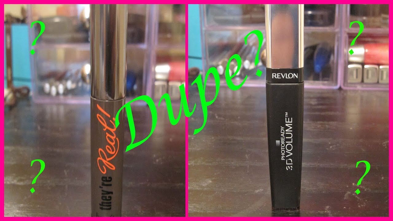 Posible Mascara Dupe? - Benefit's They're Real & Revlon 3D Volume