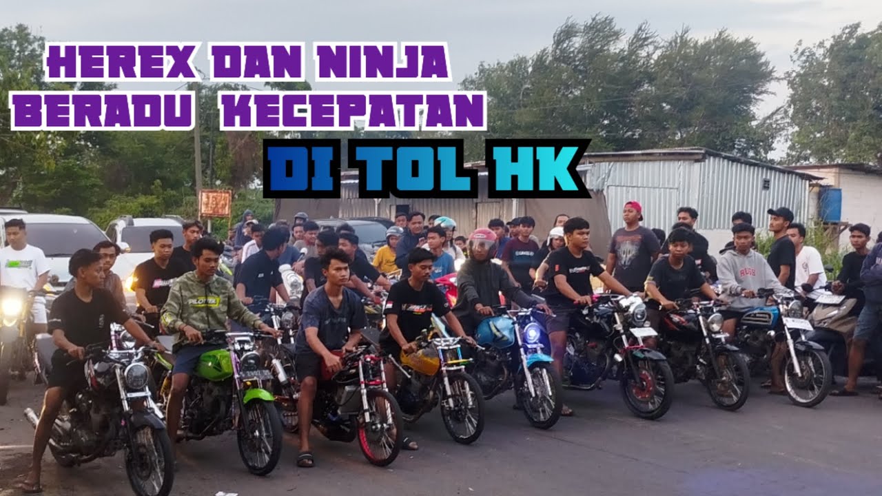 Herex dan ninja beradu kecepatan di tol HK banyak youtuber yg hadir.