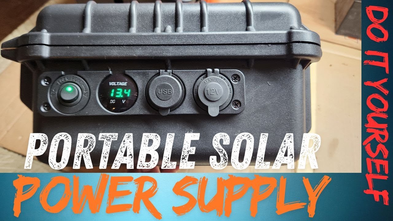 DIY Portable Solar Power Station - YouTube