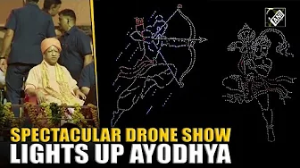 Ayodhya Deepotsav: Evening Drone show illuminates Ram Ki Paidi on banks of River Saryu