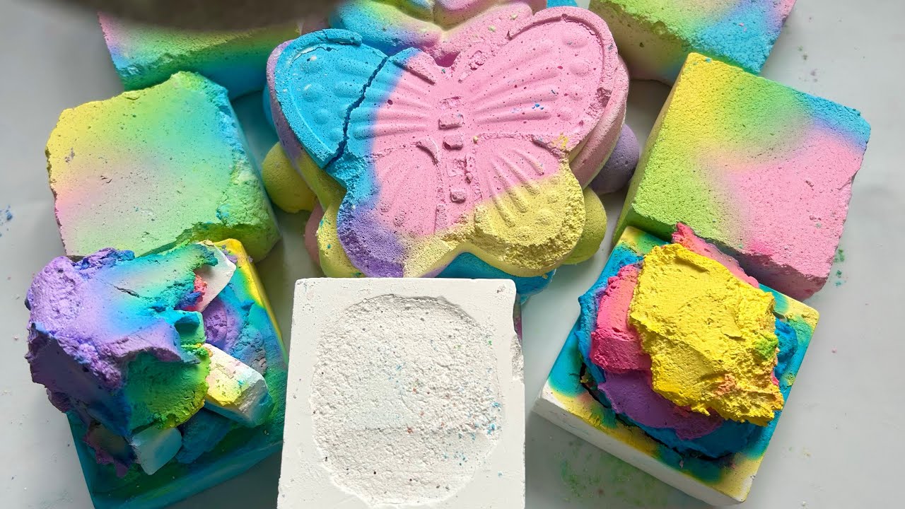 Colourful variety ?? crunchy ?? powdery ?? Gymchalkasmr ?? satisfying ?? ...