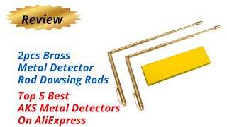 Review 2pcs Brass Metal Detector Rod Dowsing Rods 2026