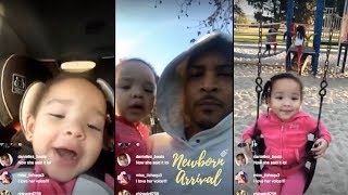 T.I. Takes Daughter Heiress To The Park During Daddy Duties On IG Live!