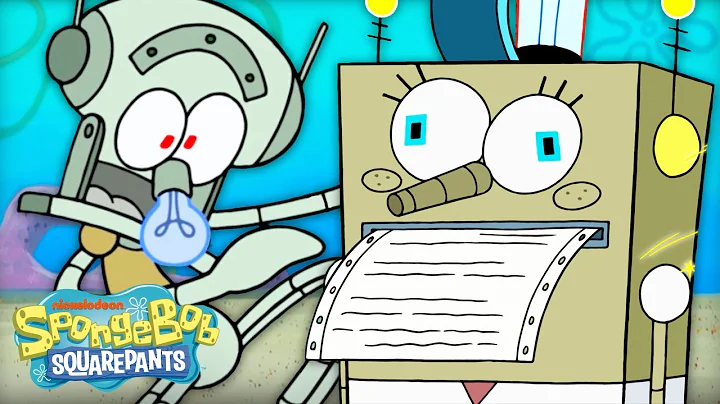 If SpongeBob & Squidward Were Robots 🤖 | "Welcome to Binary Bottom" | SpongeBob
