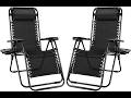 NEWBULIG Zero Gravity Chair Set of 2, Lounge Chair Folding Portable Adjustable Camping
