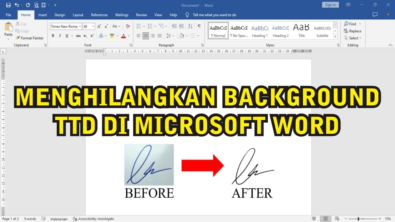 CARA MENGHAPUS BACKGROUND TANDA TANGAN DI MICROSOFT WORD YouTube CARA MENGHAPUS BACKGROUND TANDA TANGAN DI MICROSOFT WORD YouTube