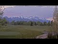 Teton time Lapse of sunset viewed from Teton Pines golf course on May 23, 2026