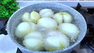 Add onion to boiling water! I don't shop in Store anymore! 2 delicious onion recipes!!