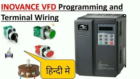Inovance VFD Programming and Control Terminal Wiring| In Hindi| Inovance Drive Parameter setting|