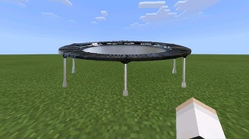 Minecraft PE | How to make a Working Trampoline!
