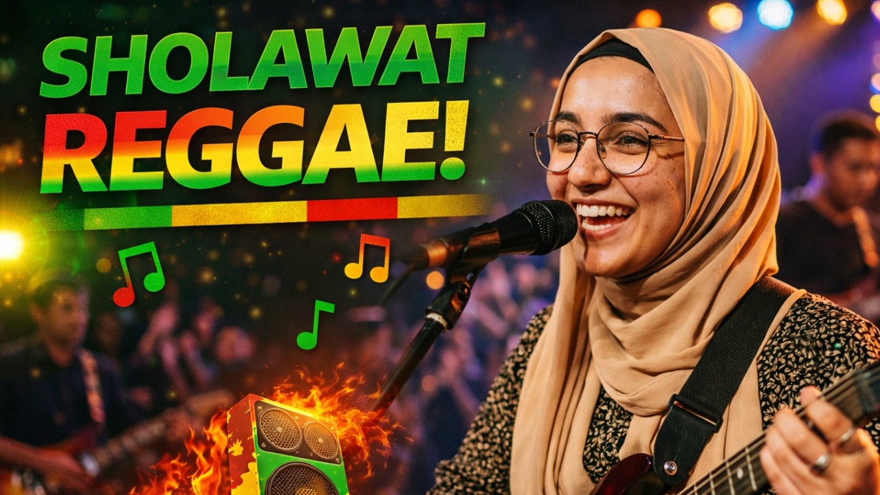 SHOLAWAT NABI MERDU BIKIN HATI ADEM 🎵 REGGAE | Qalbi Fil Madinah, WAHDANA | SHOLAWAT TERBARU