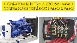 GRUPO ELECTRÓGENO. REGULACIÓN DE VOLTAJE. 220/380/440. EXPLICADO PASO A PASO. CONEXIÓN 12 TERMINALES