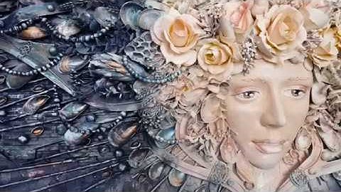 Mixed media collage/assemblage making