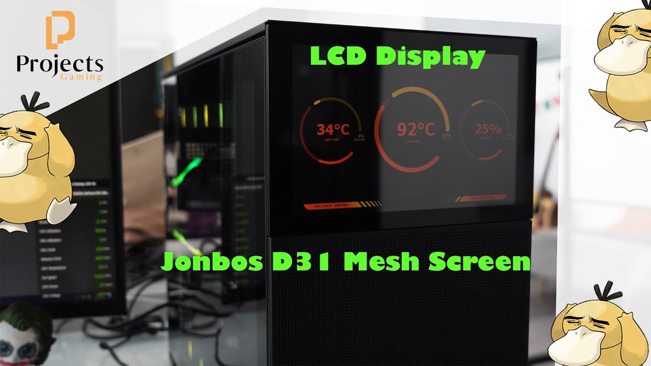 VSDISPLAY 12.3 Inch 2K LCD-scherm Voor JONSBO D31 PC-behuizing - 2400x900, USB-C Video, Horizontaal/verticaal