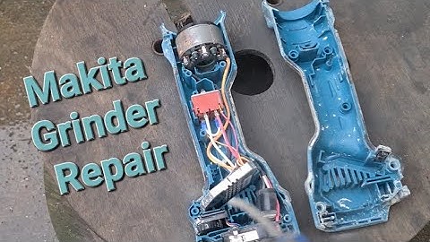 Makita cordless grinder switch lever sticking and won