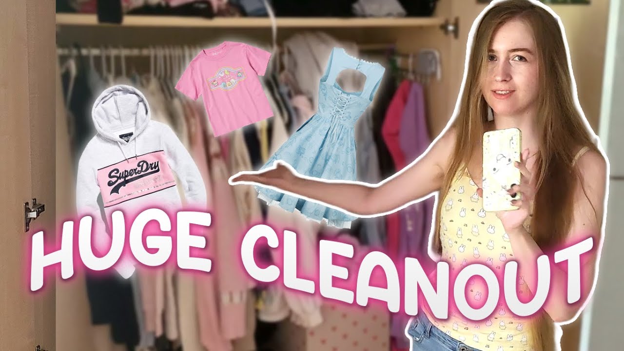 Trying On ALL My Clothes!👗 EXTREME Closet Clean Out! - YouTube